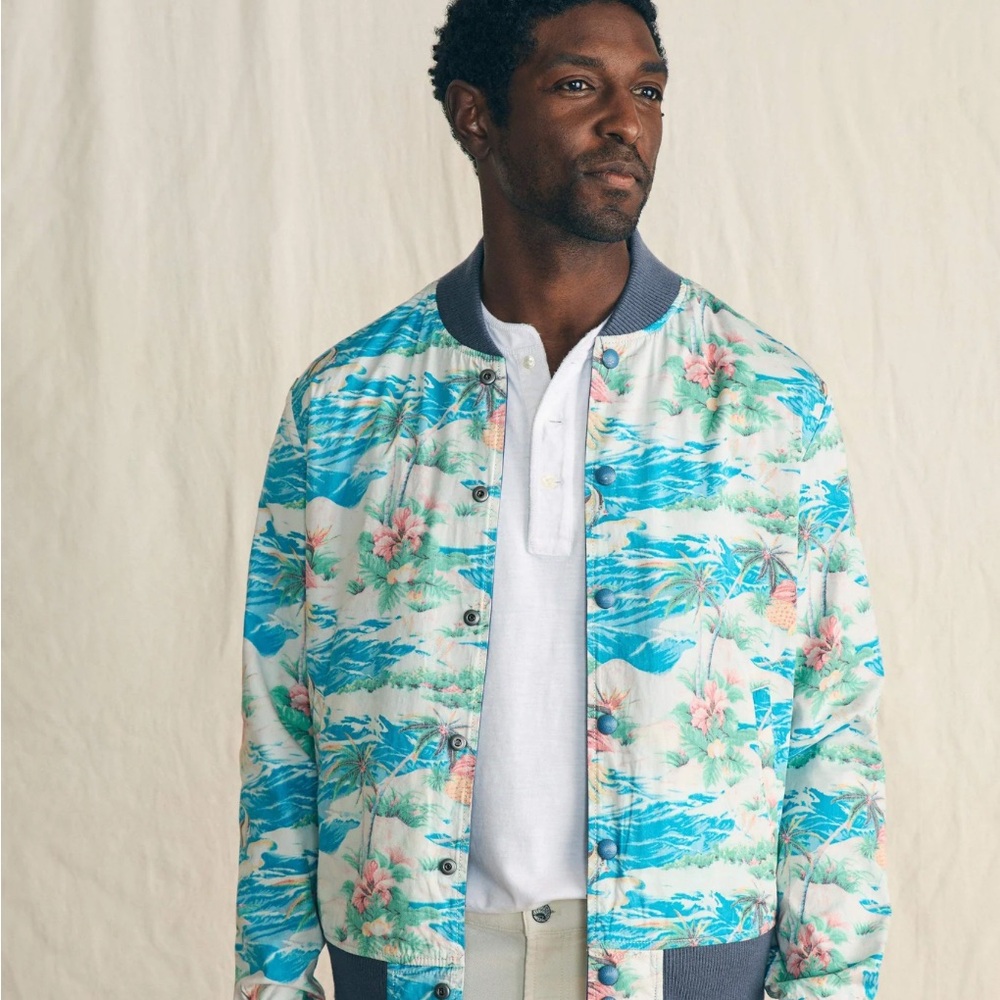 Faherty Spring Lake Surf Club Reversible Jacket - Picture 3 of 12
